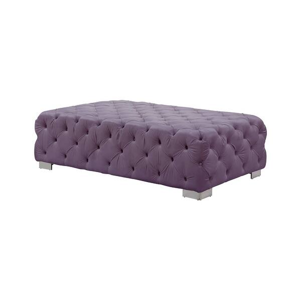 slide 2 of 6, ACME Qokmis Ottoman in Purple