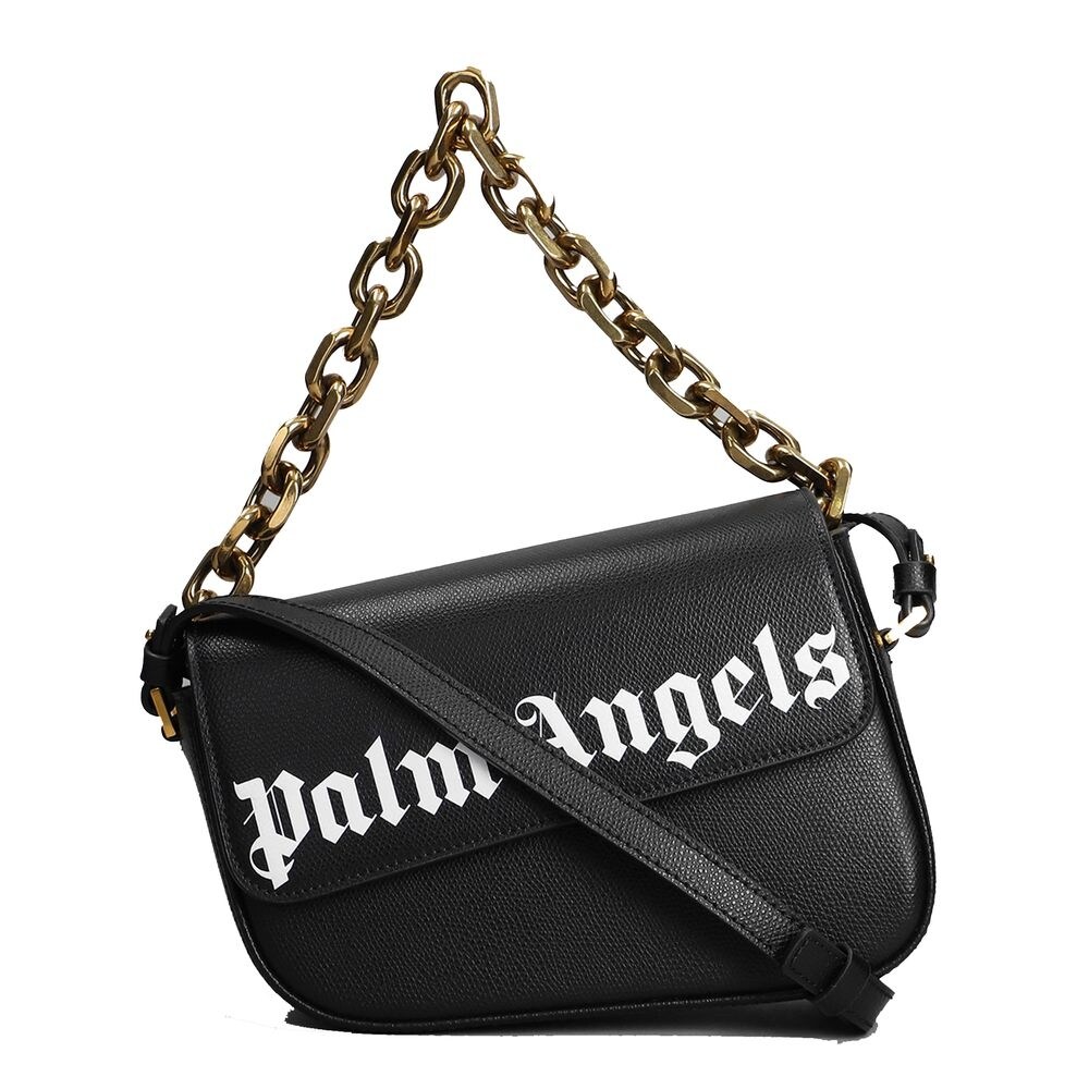 Palm Angels Black Leather Crossbody Women's Bag - Bed Bath