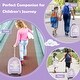 preview thumbnail 22 of 20, 16 Inch Kids Carry-On Luggage Hard Shell Suitcase with Wheels - 13" x 10.5" x 19"-32"