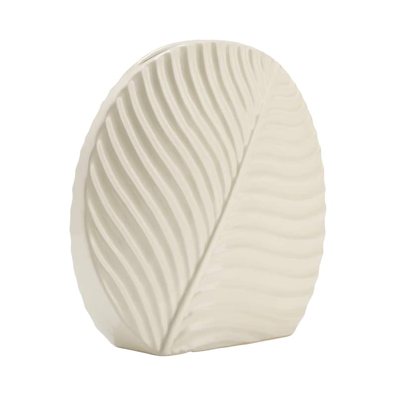 Sagebrook Home Ceramic Artisanal Vase, Home Decor Focal Point