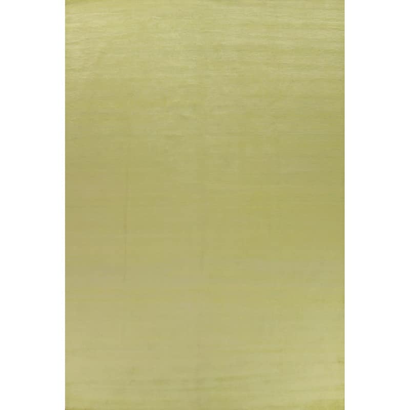 Hand Knotted Oriental 100% Wool Carpet Modern Solid Green Gabbeh Area Rug - 14' 0'' X 10' 1''