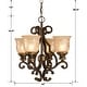 preview thumbnail 2 of 0, Crystorama Lighting Group Norwalk 4 Light 17" Wide Mini Chandelier