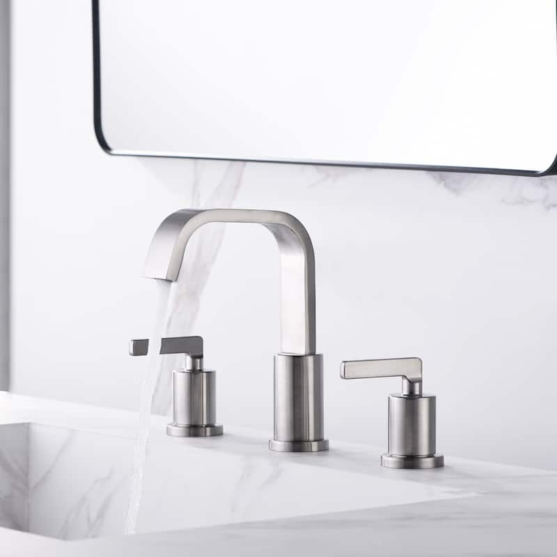 Luxier Raiden 8 in. Widespread 2-Handle Bathroom Faucet with Drain