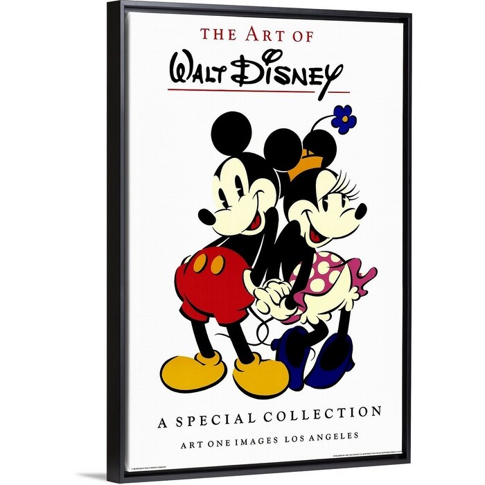 Shop Mickey Mouse Commercial Gallery 1991 Black Float Frame