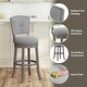 preview thumbnail 8 of 22, Hillsdale Santa Clara II Swivel Stool, Antique Gray