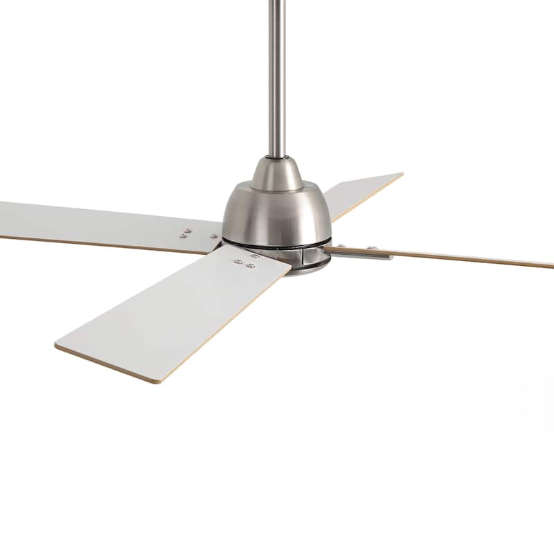 48-inch Gold Plywood Modern Dimmable Ceiling Fan with Light and Remote