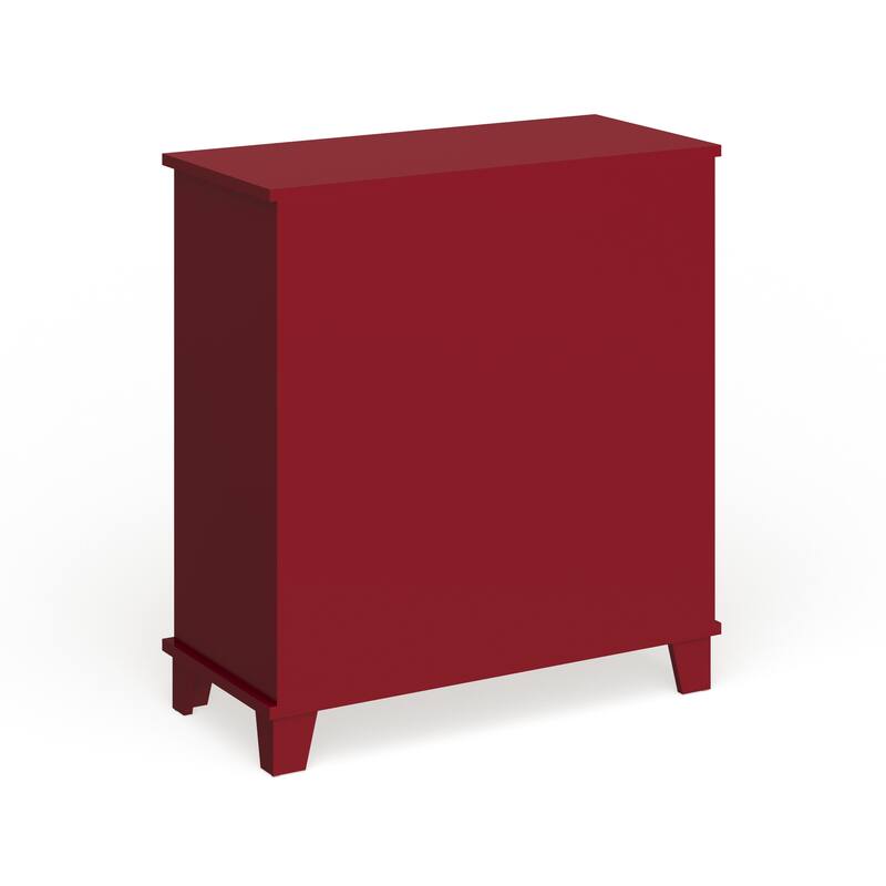 Copper Grove Lunaria Red Finish Wood Door Console Table
