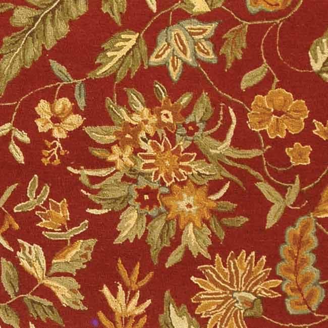 SAFAVIEH Handmade Chelsea Ashlyn French Country Floral Wool Rug