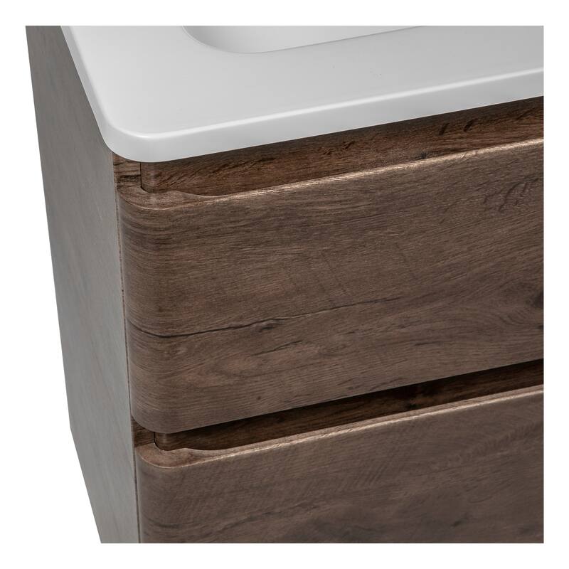 Modern Free Standing Bathroom Vanity with Washbasin | Comfort Collection mirror Omega R-line 32" included