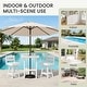 preview thumbnail 32 of 48, 3-Piece HDPE Counter Height Bar Set with 2 24.8'' Height Swivel Bar Stools and 29.92'' W Square Bar Table,Pub table sets of 3