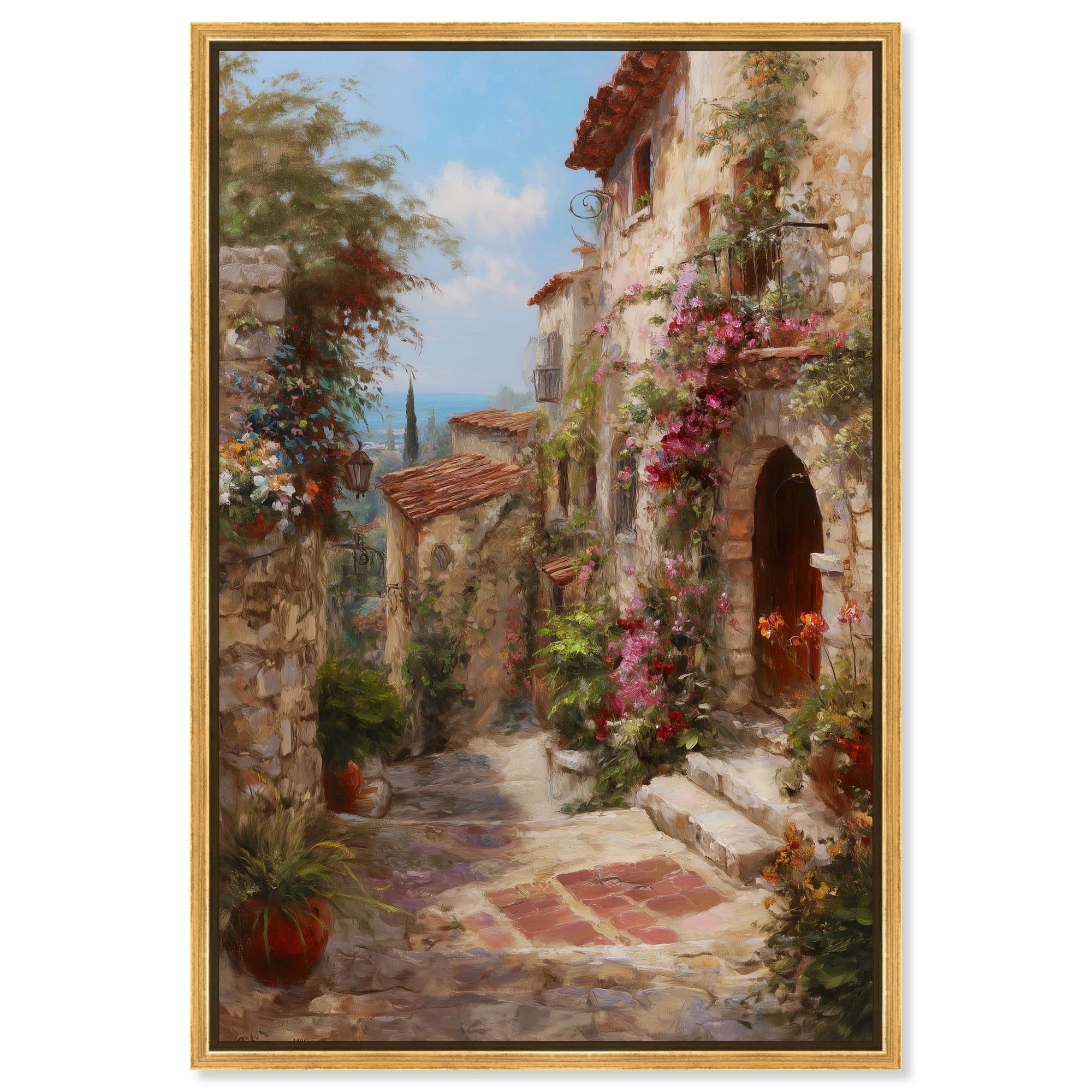 Mediterranean Charm I Canvas by Art Remedy