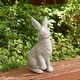 preview thumbnail 6 of 55, Glitzhome MgO Standing Rabbit Bunny Garden Yard Statue Indoor Figurines