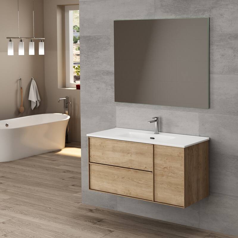 WS Bath Collections Palma C100 Palma 40" Wall Mounted Single Basin