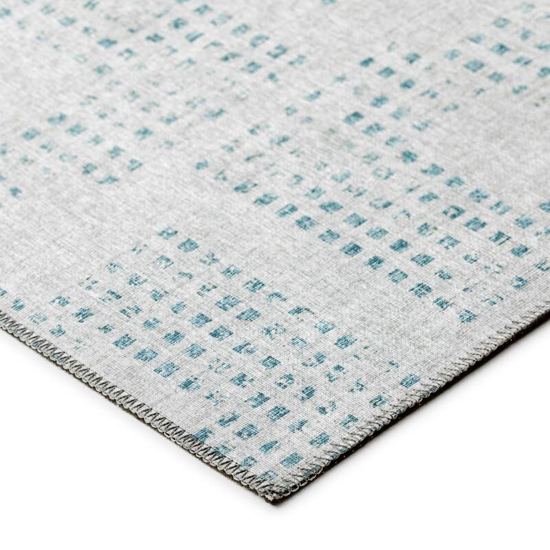Indoor/ Outdoor Eleanor Modern Houndstooth Washable Rug
