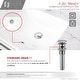 preview thumbnail 5 of 10, STYLISH 18 inch Rectangular Undermount Porcelain Bathroom Sink with 2 Overflow Finishes - 18 1/4" x 13" x 7 1/2"