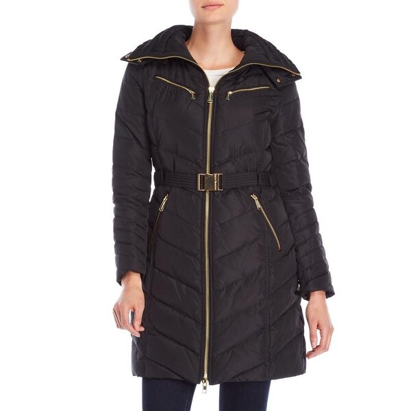 michael kors belted down coat