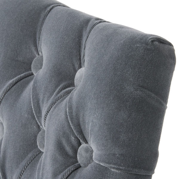 Bates Tufted Grey Fabric Dining Chairs Set of 2 On Sale Bed