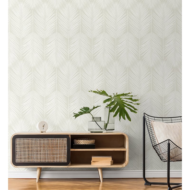 NextWall Palm Silhouette Peel and Stick Wallpaper