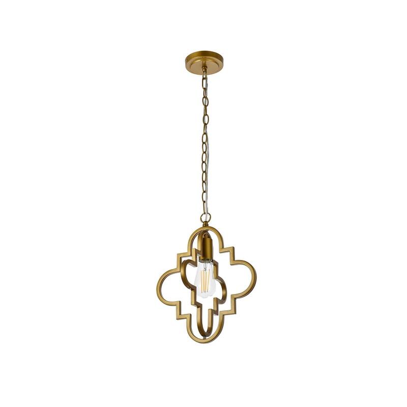 Sage 1 Light Pendant in black - 11 Inch