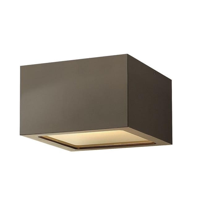 Hinkley Lighting Kube 8 Watt 6" Wide Integrated LED Outdoor Ceiling - Bronze