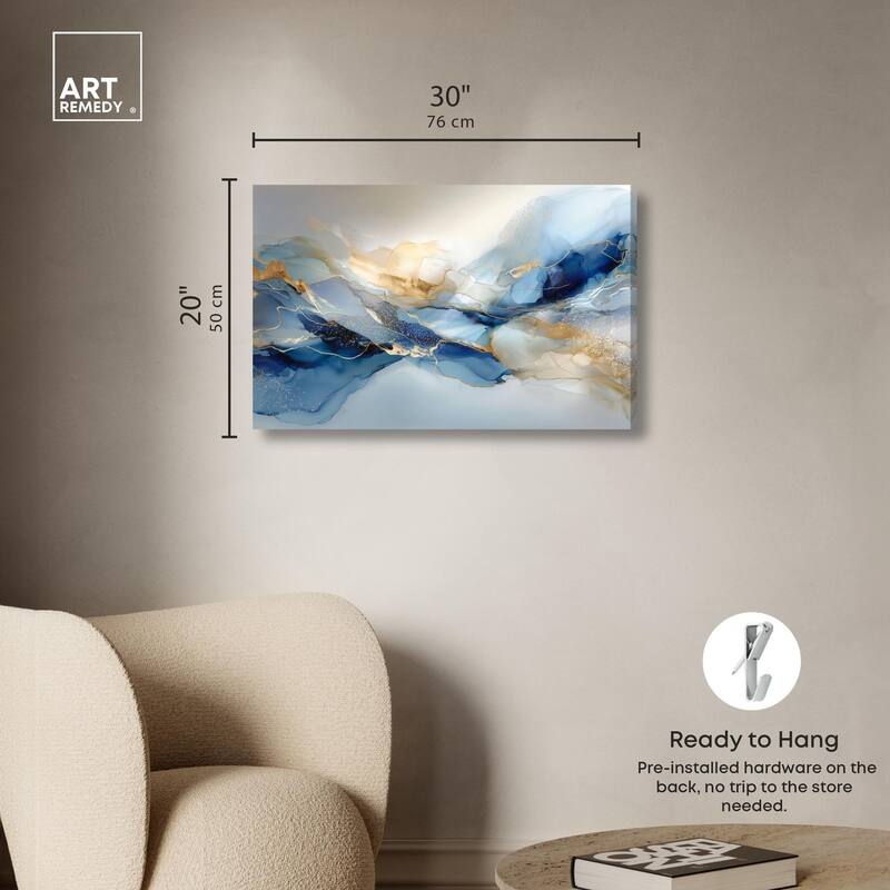 Postmodern Flow I Canvas by Art Remedy, Gallery Wrapped