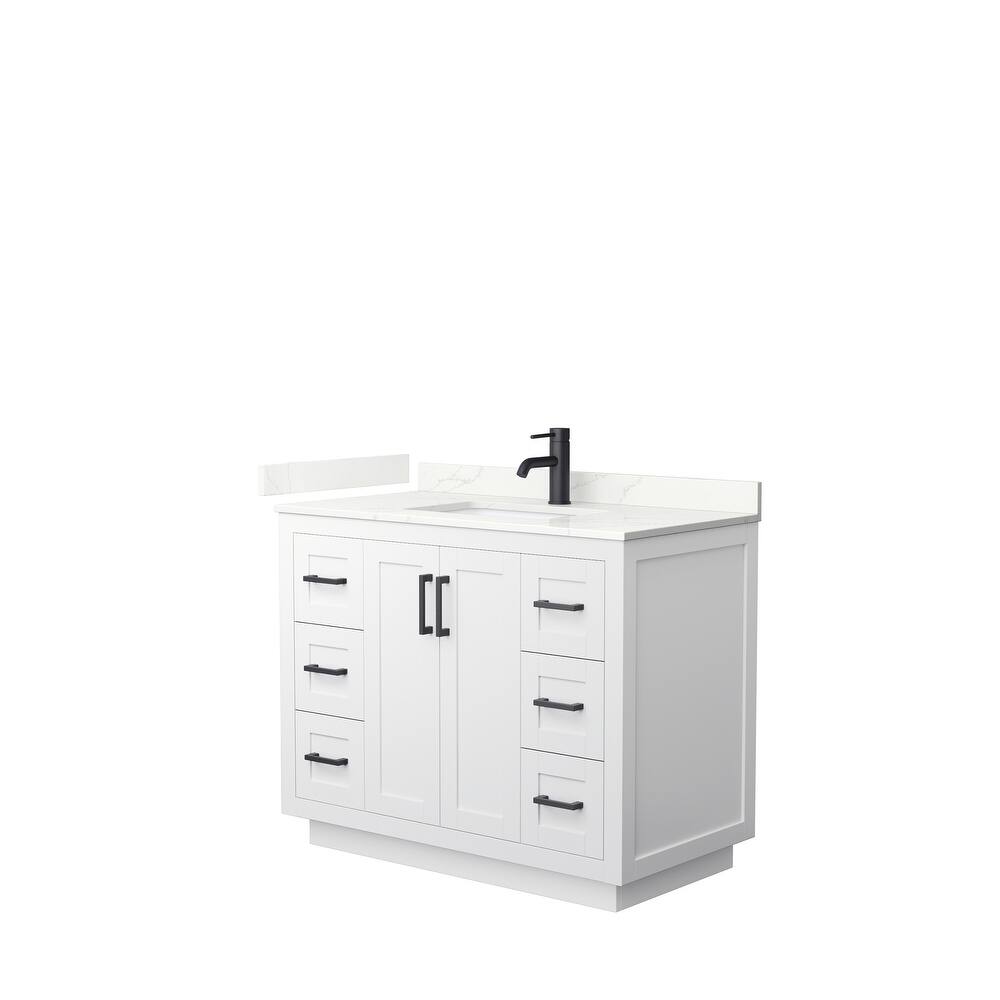 Miranda 42-inch Single Vanity, Quartz Top