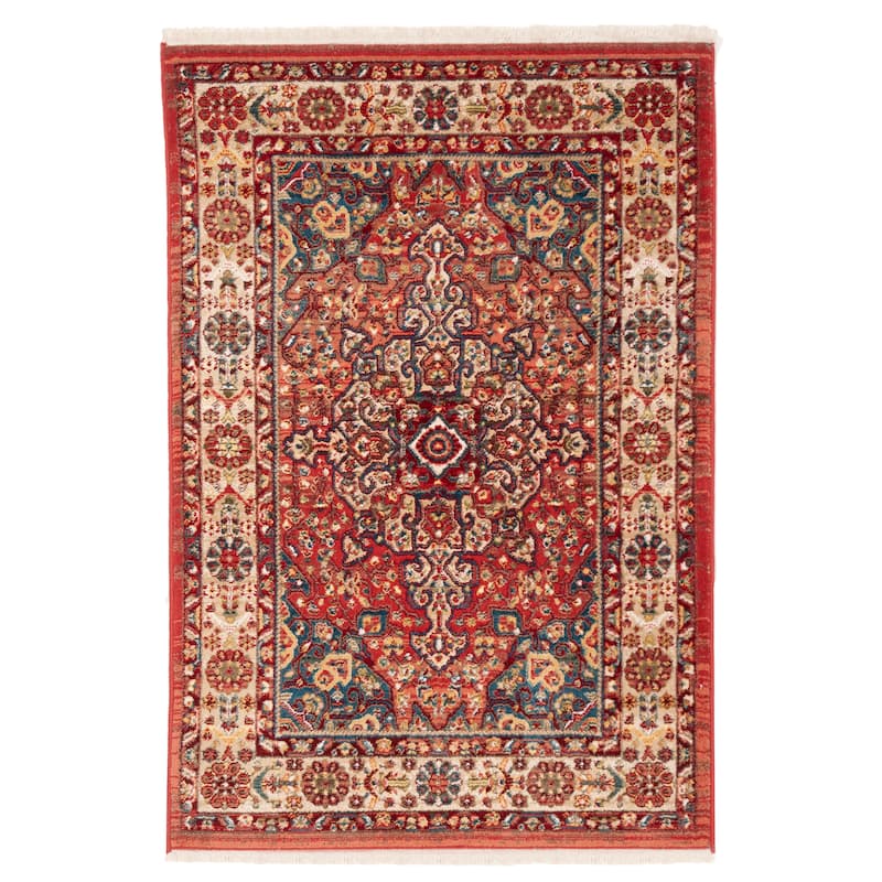 SAFAVIEH Kashan Marybeth Oriental Rug with Fringe