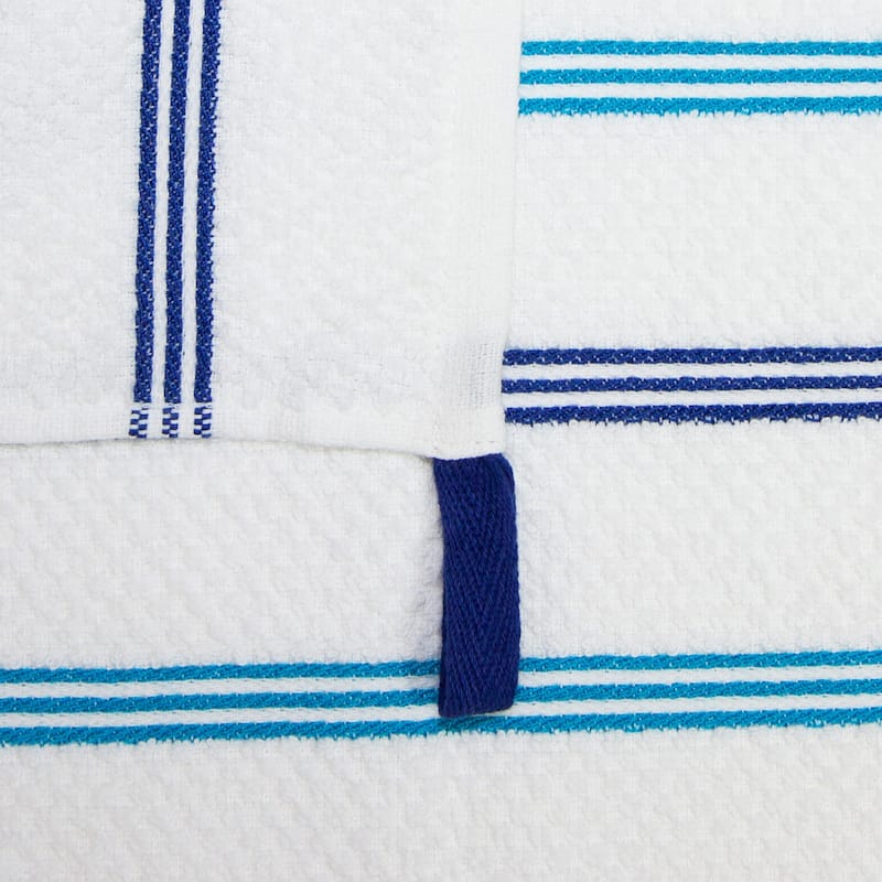 The Sloppy Chef Premier 12-Piece Striped Dishcloths - 13x13