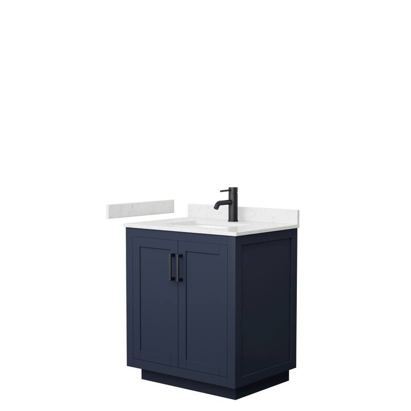 Miranda Single Vanity Set, Cultured Marble Top, No Mirror