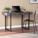 preview thumbnail 1 of 6, SEI Furniture Hackney Transitional Black Wood Desk