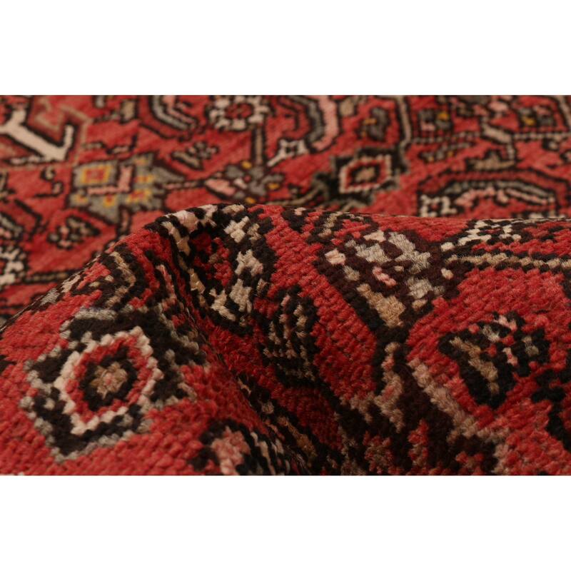 ECARPETGALLERY Hand-knotted Andelz Red Wool Rug - 3' x 9' 8"