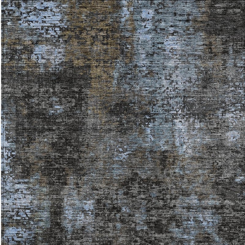 HomeRoots Abstract Transitional Rectangle Outdoor Rug