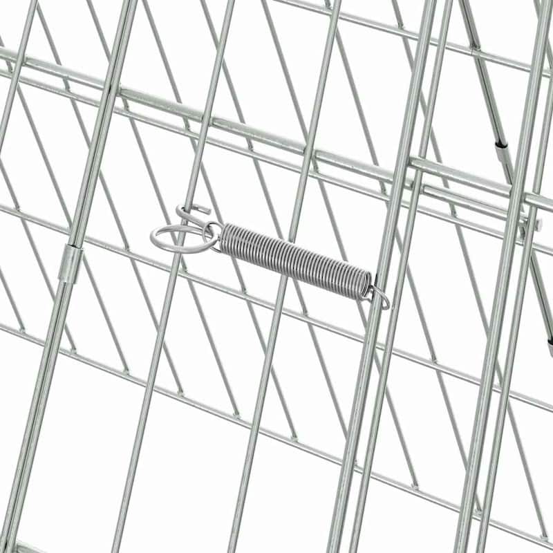 vidaXL Chicken Cage Silver in Galvanised Steel