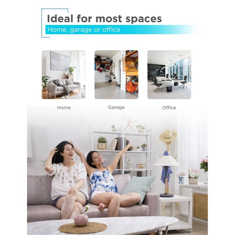 BLACK+DECKER 12-Inch Dual Blade Table Fan with Remote, Desk Fan with Adjustable Tilt