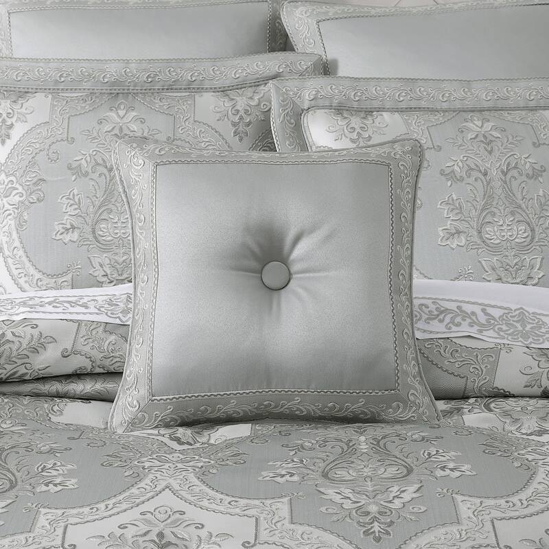 J. Queen New York Sondra 18" Square Decorative Throw Pillow - Accent - Polyester - Spa Blue