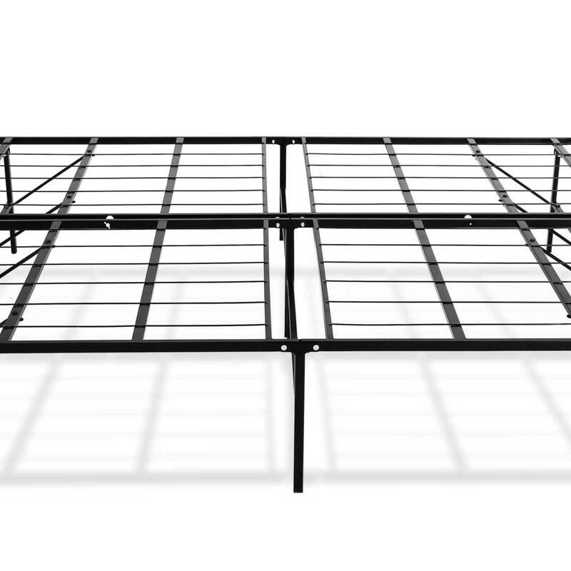 King Size Steel Heavy-Duty Platform Bed Foundation with Tool-Free Assembly and 2000 lb Capacity