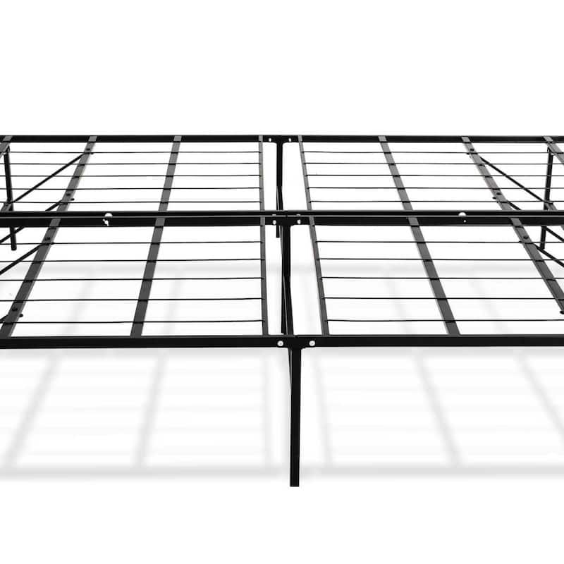 Twin XL Size Steel Heavy-Duty Platform Bed Foundation with Tool-Free Assembly and 2000 lbs Weight Capacity