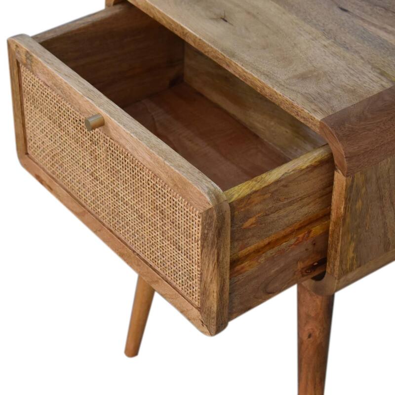 Nightstand with Storage Drawer & Solid Wood Tabletop,For Bedroom, Living Room