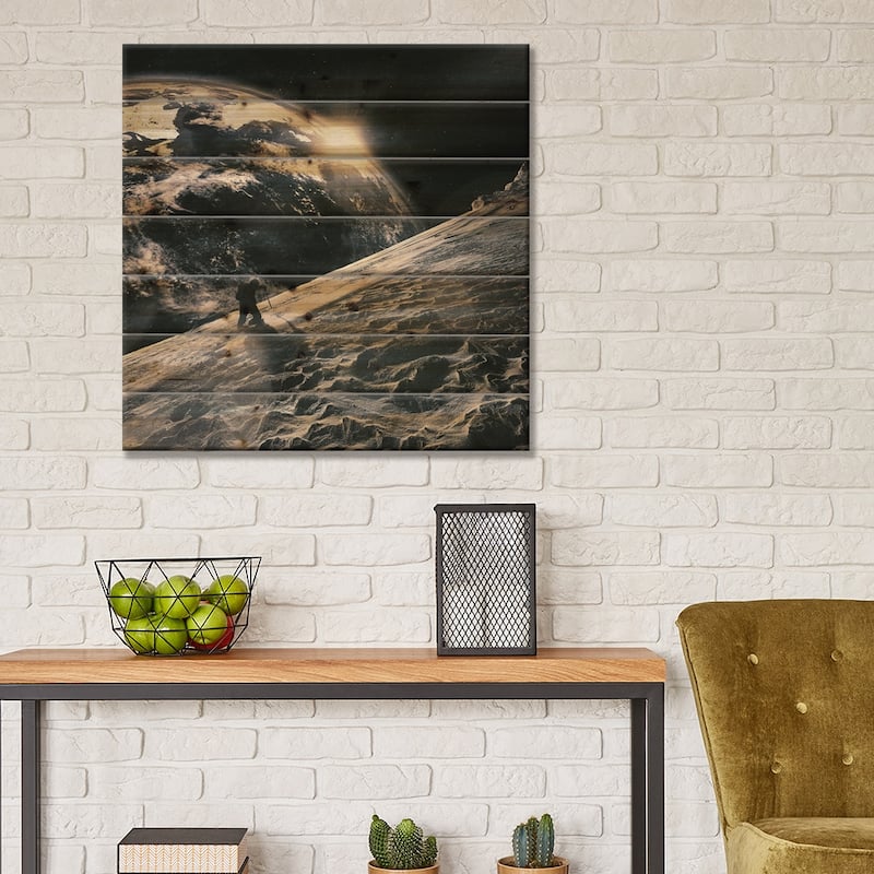 Moxie Print On Wood by Seamless - Multi-Color