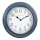 preview thumbnail 5 of 4, La Crosse Clock 16-inch Everly Gray Quartz Analog Wall Clock