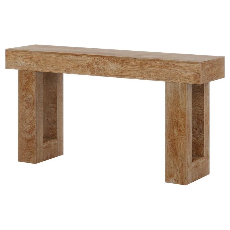 63" Farmhouse Console Table, Extra Long Narrow Sofa Table Behind Couch, Wood Entryway Table for Hallway, Living Room