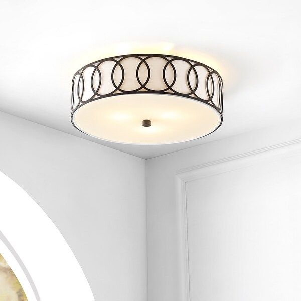 IENA【JHONSTONS 】knitstole130＊35 Elizabeth Metal LED Flush Mount, by JONATHAN Y - On Sale