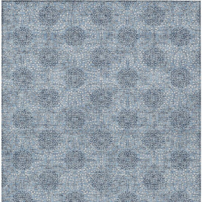 HomeRoots Damask Transitional Rectangle Outdoor Rug