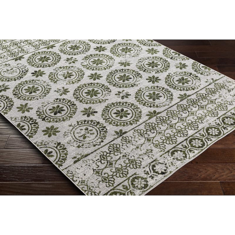 Livabliss Lavadora Updated Traditional Floral & Botanical Washable Area Rug
