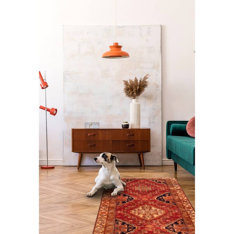 ECARPETGALLERY Hand-knotted Konya Anatolian Copper Wool Rug - 4'0 x 10'4