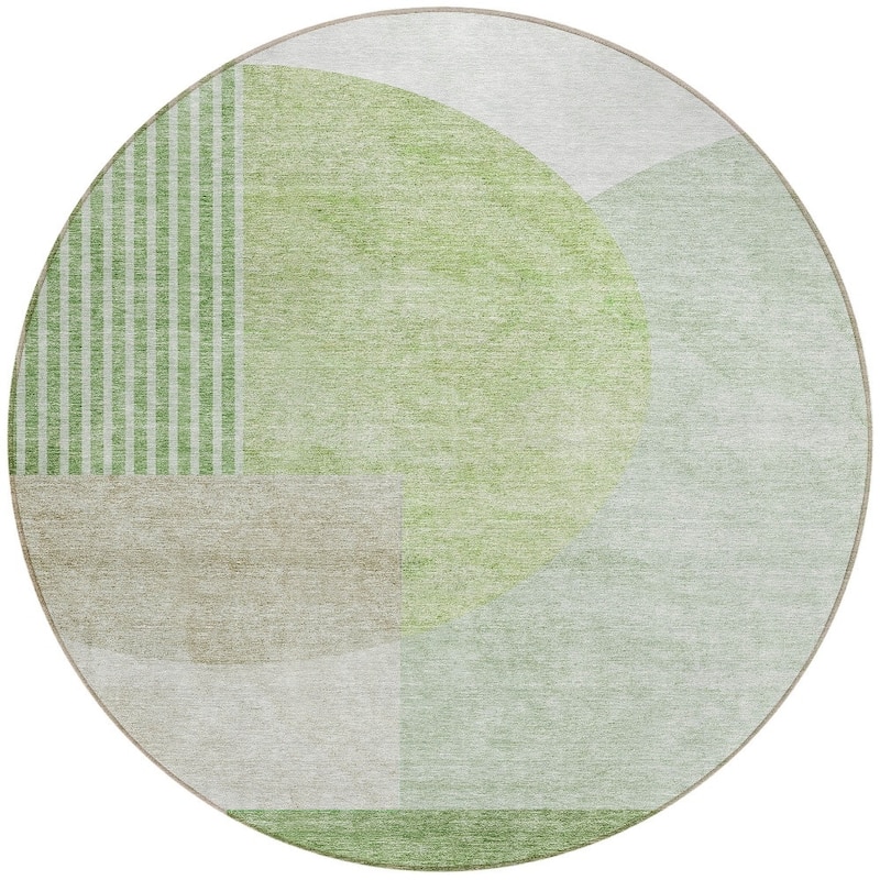 HomeRoots Geometric Transitional Rectangle Outdoor Rug