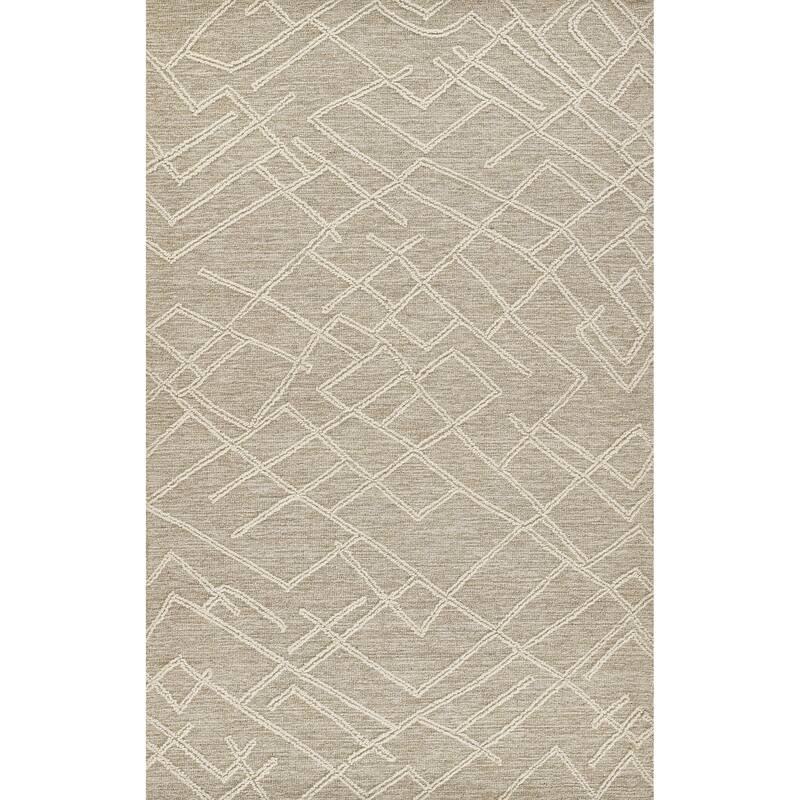 Momeni Everett Geometric Hand Tufted Wool Area Rug