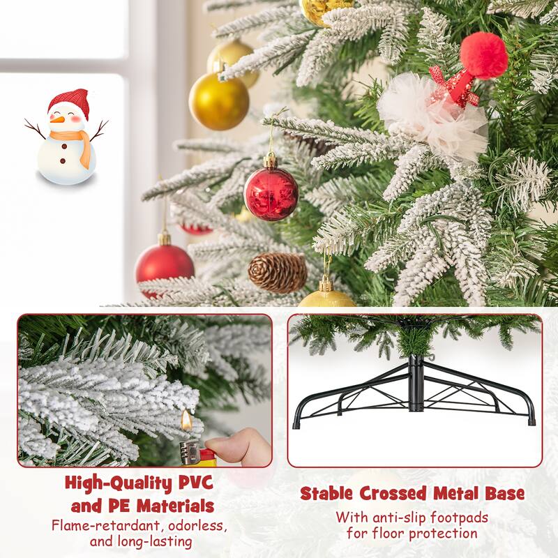 Gymax 6/7.5/9 ft Artificial Christmas Tree w/ 765/1135/1871 Branch - See Details