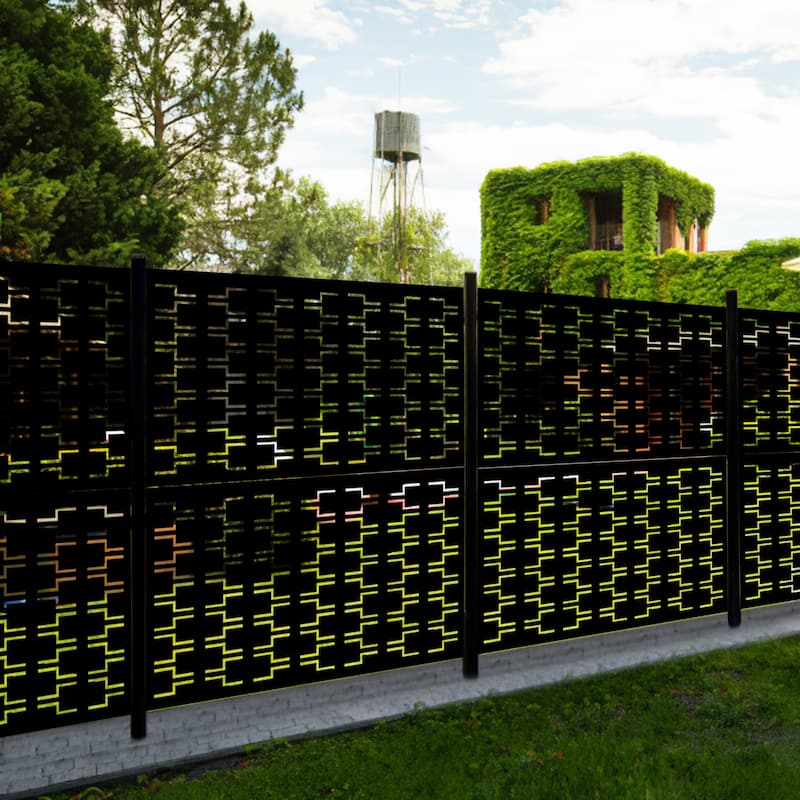 Outdoor Privacy Screen Panel Free Standing Bricks - 72*47