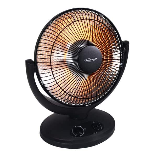 Shop Soleus Air 17 Oscilliating Reflective Personal Heater Overstock 31306236